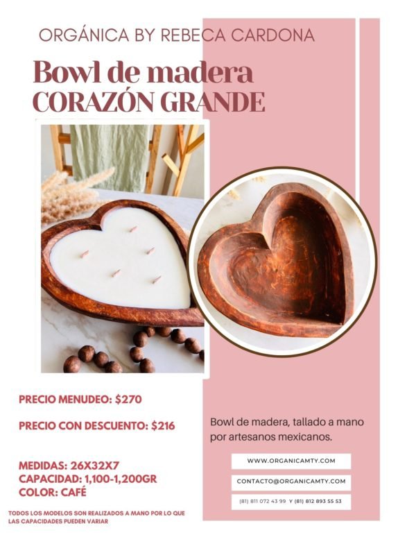 CUENCO CORAZON GRANDE - Imagen 2