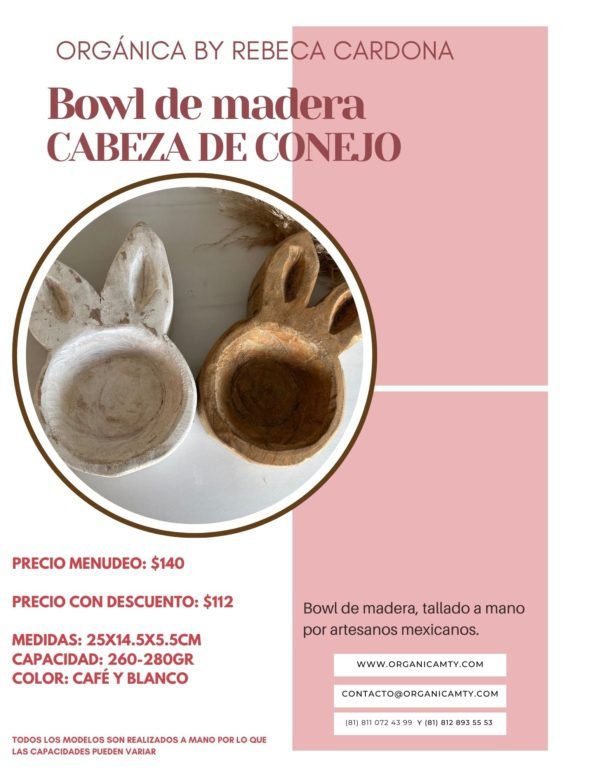 CUENCO CABEZA DE CONEJO - Imagen 2